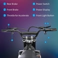 thumbnail image 6 of CazToi 36V 500W Kids Electric Dirt Bike 15.5mph Off-Road Motorcycle Motocross Bike for Kids 14+, 6 of 8