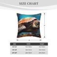 thumbnail image 4 of Haiem Realistic Turtle Print Velvet Soft Solid Decorative Square Throw Pillow Covers Set with Elegant Piping Christmas Cushion Case for Sofa Bedroom Car-20"x20", 4 of 8