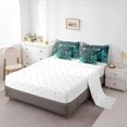 thumbnail image 3 of YST Aesthetic Minimalist Bedding Set, 7-Piece, Abstract Artwork, Queen, Blackish Green, Grey, Geometry, 3 of 4