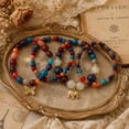 thumbnail image 2 of Heshpaws 4 PCS Bohemian Stretch Anchor Bracelets Elephant Butterfly Retro Bracelets，Jewelry Gift for Women, 2 of 5