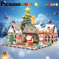 thumbnail image 3 of Bloques de construcción magnéticos PicassoTiles Gingerbread House PTQ09, 3 of 7