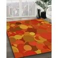 thumbnail image 3 of Ahgly Company Machine Washable Indoor Rectangle Transitional Orange Red Orange Area Rugs, 7' x 10', 3 of 7