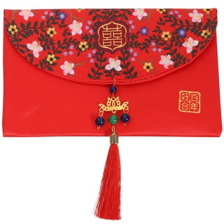 Juvale 100-Pack Red Money Envelopes for Lunar New Year, Red Pockets (3.5 x  6.7 In)