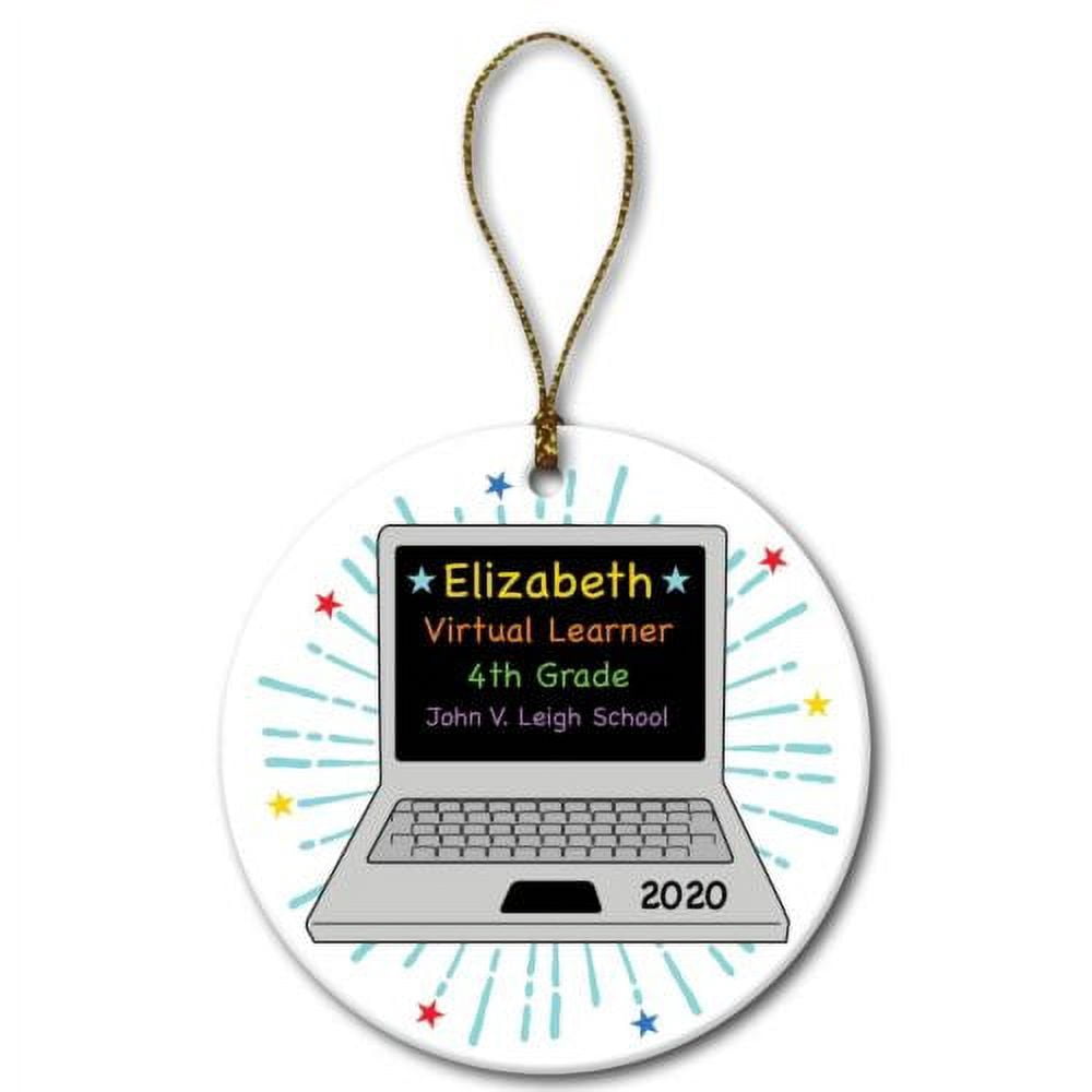 Virtual Learner Personalized Ceramic Ornament