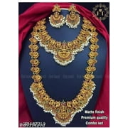 Beautiful Necklace Set / Indian Women Jewellery/ Gold Plated Fashion Jewelry/Designer Pearl Necklace / Wedding Wear Bridal Gift