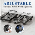 thumbnail image 5 of Yalumo PC Stand for Floor, Adjustable Computer Tower Stand, PC Tower Stand for Carpet, CPU Stand Under Desk for Gaming Home Office , PC Holder Cart with Locking Caster Wheels for Students and Gamers, 5 of 7