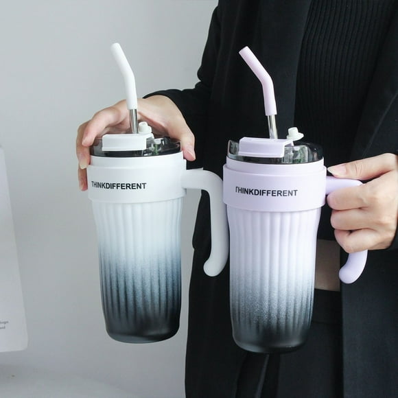2025 new large-capacity thermos cup gradual change color high value double drink 316 stainless steel water cup coffee cup thermos cups for adults thermos cup for hot drinks thermos cup with straw ther