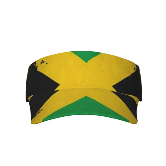 Jamaica Flag Jamaican Sports Sun Visor Hats Adjustable Sun Visor Caps For Women And Men
