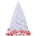 thumbnail image 2 of Topbuy 9ft White Christmas Pine Tree Hinged Artificial Decoration w/ 2132 Tips & Metal Stand, 2 of 6