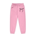 thumbnail image 4 of Uobin Girls Letter Print Hoodie & Jogger Pants 2 Piece Outfit Set Fashion Trendy Casual Matching Tracksuit for Kids Age 2-13 Years, 4 of 5