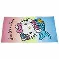 thumbnail image 3 of Hello Kitty Sea You Soon Mermaid Kitty 30x60 Beach Towel, 3 of 3