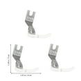 thumbnail image 6 of Sewing Machine Presser Feet for Lightweight Fabric Silver Color 5 Pieces, 6 of 8