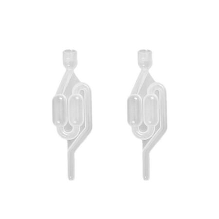 

2PCS Home Brew One-way Airlock Wine Stoppers Taper Plug Bubbler Stopper