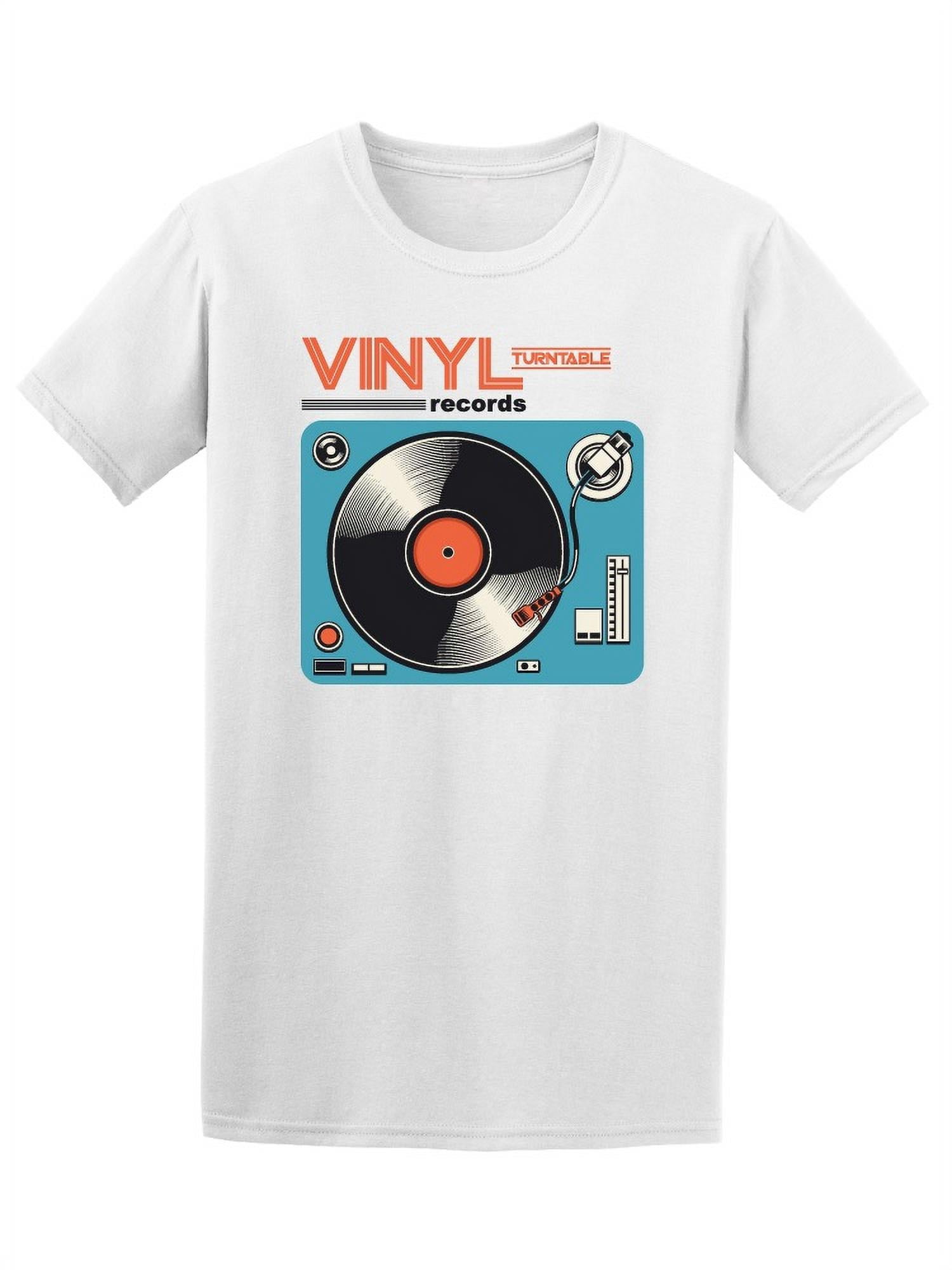 T-shirt Vinyl Records Seattle Music Cat - 100% Coton, Coupe Regular, Personnalisable - Tailles S à 3XL