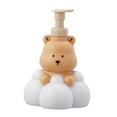 thumbnail image 3 of Dispensador de jabón de espuma líquida vacío, botella con bomba de espuma en forma de dibujos animados a prueba de fugas, fácil llenado para regalo de 250ml Castaño claro Macarena Dispensador de jabón en espuma, 3 of 8