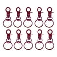 thumbnail image 1 of Destyer 10 Pieces Hanging Buckle With Lobster Clasps Open Bag Buckles Hardware Colorful End Connectors Dog-collar Red, 1 of 9