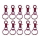 thumbnail image 4 of Yuarrent Paquete de 10 hebillas de liberación con cierres de langosta de Metal, anillos, abalorios DIY, hebillas para bolsos, conectores Type2 NO2, 4 of 6