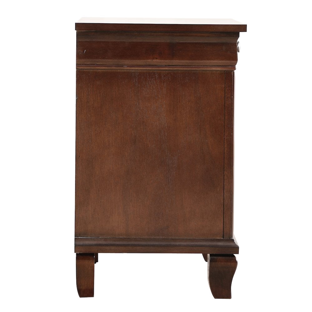 Glory Furniture Triton Night Stand in Cappuccino Color