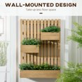 thumbnail image 4 of Outsunny Wall Mounted Garden Planter with Trellis for Patio Porch Balcony, 4 of 10