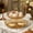 🔥 Gold_New, variant on Dianli Double Layered Fruit Plates 9.45in Elegant Ceramic Two Tier Serving Tray Upscale Snack Candy Dessert Plate for Living Room Coffee Table Entertaining