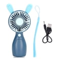 thumbnail image 1 of Ventilador de mano estilo de dibujos animados carga USB viento fresco Natural Mini ventilador portátil para viajes de oficina en casa, 1 of 5