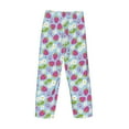 thumbnail image 4 of Kdxio Strawberry And Flowers Print Men's Sleep Pajama Pant Lounge Pants with Pockets, 4 of 8