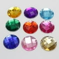 thumbnail image 3 of U8MO 250 Acrylic Flatback Round Sewing Rhinestone Gems Button 20mm Sew on beads-Gold, 3 of 8
