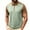 05# Mint Green, variant on IhhxPro Men's Color Block Collared Shirt with Half-Zip Design Quick Dry Zip Front T-Shirt Casual Golf Athletic Slim Fit Breathable XS-2XL