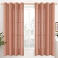 thumbnail image 1 of Natural Linen Curtains Long for Living Room Bedroom Groet Top Light Filtering Privacy Linen Textu Window Semi Sheer Drapes Panels x Natural, 1 of 7