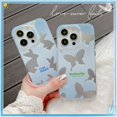 thumbnail image 2 of Funda De Teléfono De Plata De Hierro Caliente Para iPhone 11 14 Plus 12 13 Pro Max Moda Mariposa Conejo Protección Cubierta, 2 of 4