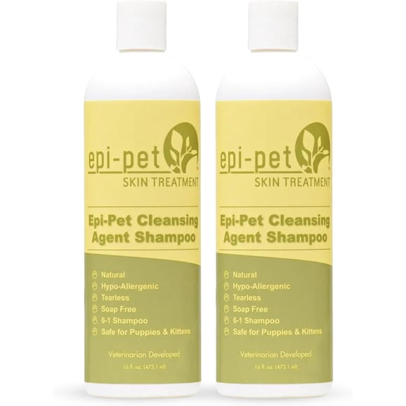 Shampoo para mascotas Epi-Pet 6 en 1 hipoalergénico 473 ml, paquete de 2