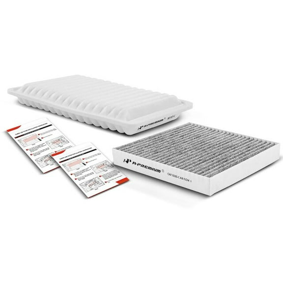Air Filter and Cabin Air Filter Kit 2 - Compatible with 2009 - 2015 Toyota Venza 2.7L 4-Cylinder 2010 2011 2012 2013 2014