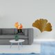 thumbnail image 2 of Escultura moderna de carpa en resina y hojas de ginkgo de hierro forjado. Decoración abstracta de pared para el hogar, la oficina, el dormitorio, la s, 2 of 8
