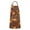Fall Pumpkins Leaves Pattern-1, variant on Fall Pumpkins Leaves Pattern Apron-Garden Aprons for Women with Pockets-Cotton Linen Waterproof Kitchen Cooking Gardening Aprons Adjustable for Kitchen,Cooking,BBQ and Salon 33"x27"