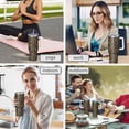 thumbnail image 7 of Modern 40oz Tumbler– Stainless Steel Insulated Tumbler with Handle and Straw, Large Capacity Travel Cup for Hot & Cold Drinks, 7 of 7