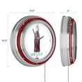 thumbnail image 3 of Coca Cola Ice Cold Bottle Neon Clock - 14 inch Diameter, 3 of 6