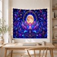 thumbnail image 5 of Floral Garden Ornate with Lotus Flower Petal Like, Mystical Fantasy for Space Lovers, Galaxy Room Decor, Mother'S Day Gift, Tapestry Wall Hanging for Bedroom and Dorm, 5 of 7