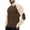 02#Brown, variant on Men's Solid Color Corduroy Half Collar Sweatshirt Brown Long Sleeve Lightweight Casual Loose Fit Streetwear Pullover