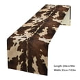thumbnail image 4 of Western Cowhide Print Table Runner Farmhouse Kitchen Dining Table Centerpiece Decorative Banner, 4 of 7