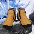 thumbnail image 6 of OKBOP Warm Snow Boots for Women Ankle Winter Zipper Platform Snow Boots Christmas Woolen Short Solid Casual Shoes Yellow, 6 of 6