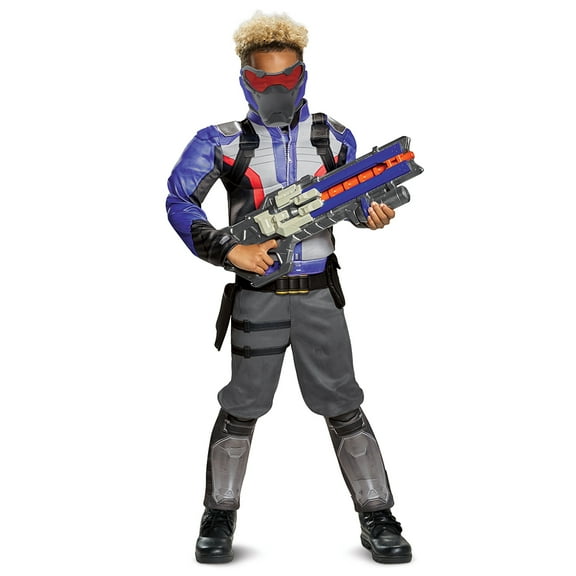 Morris Costumes Boy's Soldier: 76 Classic Muscle Costume - Overwatch