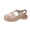 Gold-03, variant on Owordtank Girl Jelly Sandals Kids Sequin Butterfly Princess Shoes Cute Closed Toe Summer Beach Flat Sandal with Ankle Strap