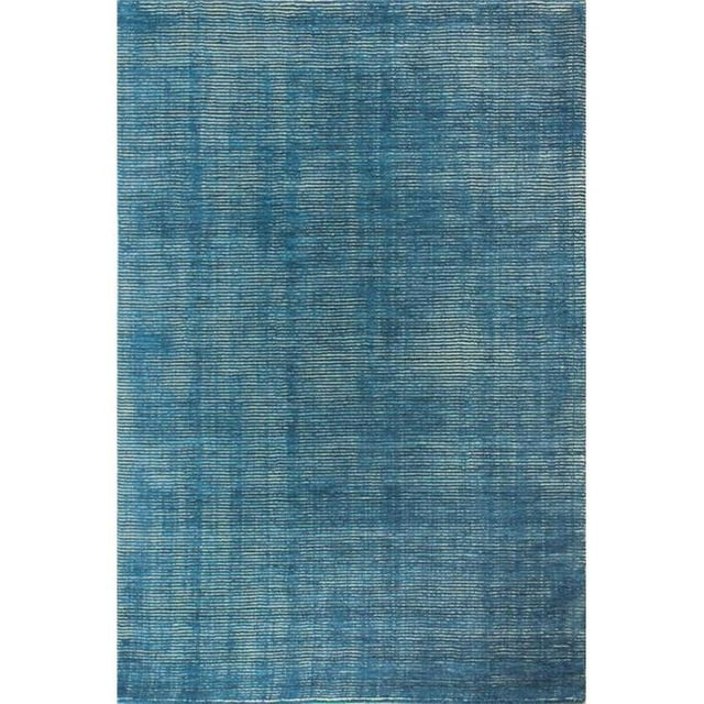 Bashian S176-IVNV-2.6X8-ALM211 2 ft. 6 in. x 8 ft. Contemporary Collection 100 Precent Wool Hand Loomed Area Rug, Ivory & Navy