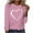 Pink, variant on Ltctricy Valentine's Day Shirts for Women 2025 Trendy Crew Neck Long Sleeve Heart Graphic Tees Casual Tunic Tops
