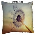 thumbnail image 2 of PKQWTM Dandelion Silhouette Against Sunset Seeds Blowing Wind Reversible Mermaid Cushion Cover Home Decor Sequin Pillow Case Size 18x18 inches, 2 of 2