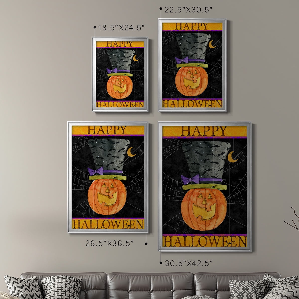Happy Halloween Premium Classic Framed Print - Ready to Hang