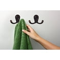 thumbnail image 5 of Design House 5-Pack Double Hat, Coat, or Towel Hooks, Oil Rubbed Bronze, 5 of 11