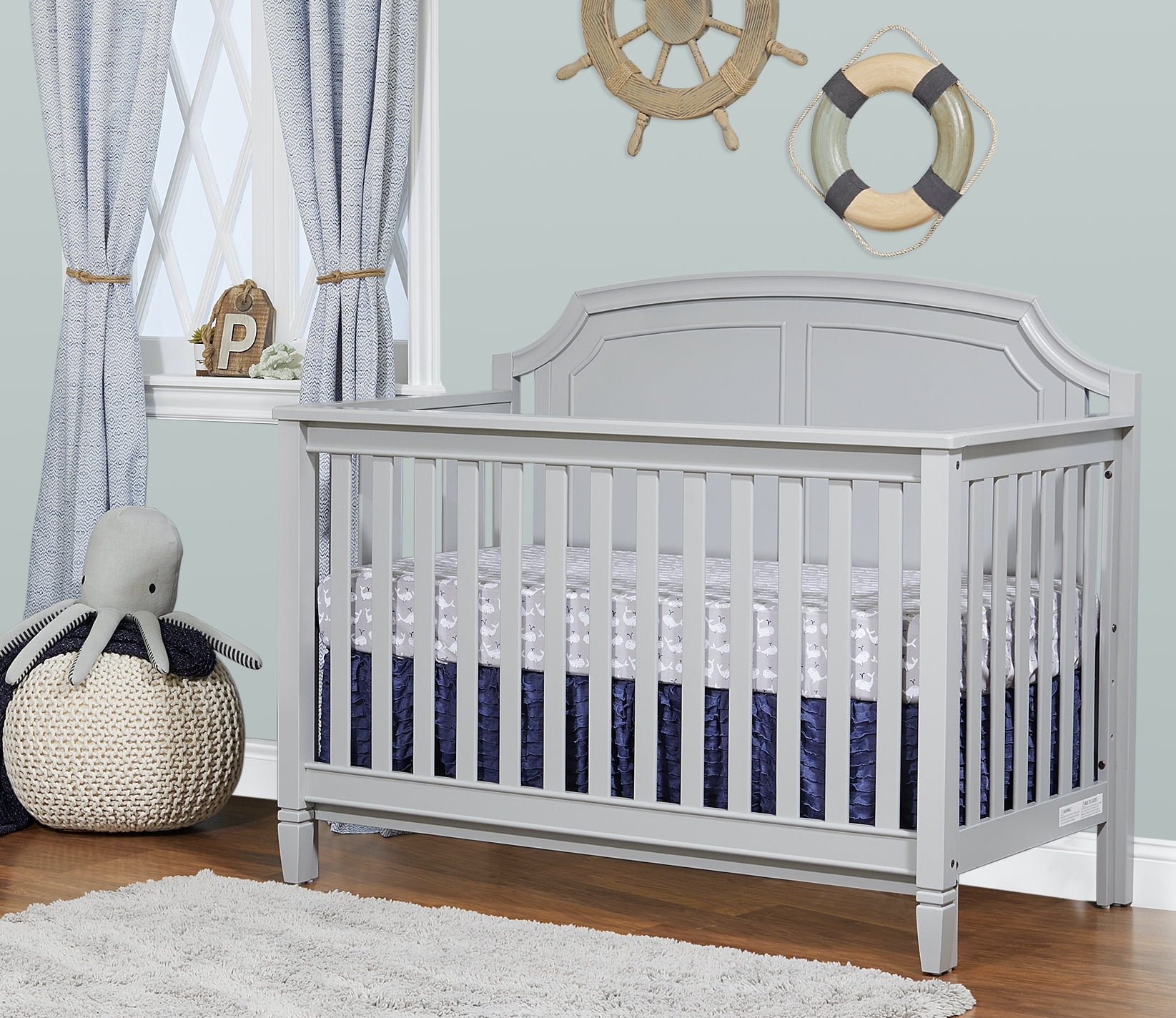 CoSoTower Alice 4In1 Convertible Crib Gray