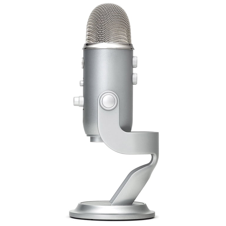 Blue Microphone Yeti USB Microphone (Silver) with Knox TX-100