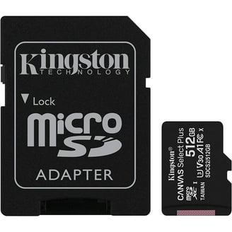 Kingston 512GB microSDXC Canvas Select Plus 100MB/s Read A1 Class